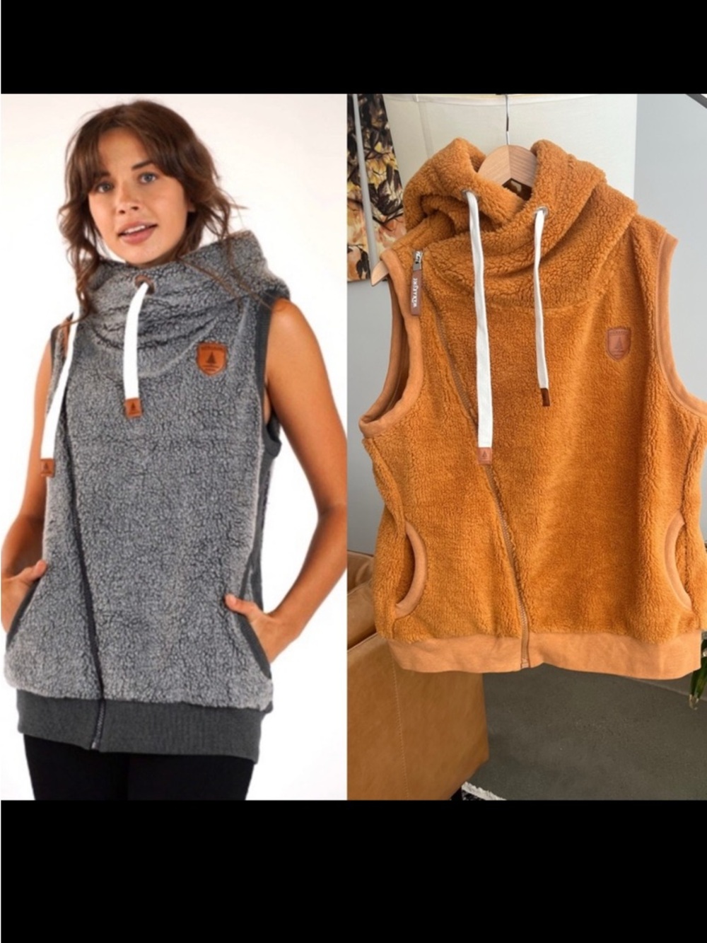 Wanakome Sherpa Hoodie Vest